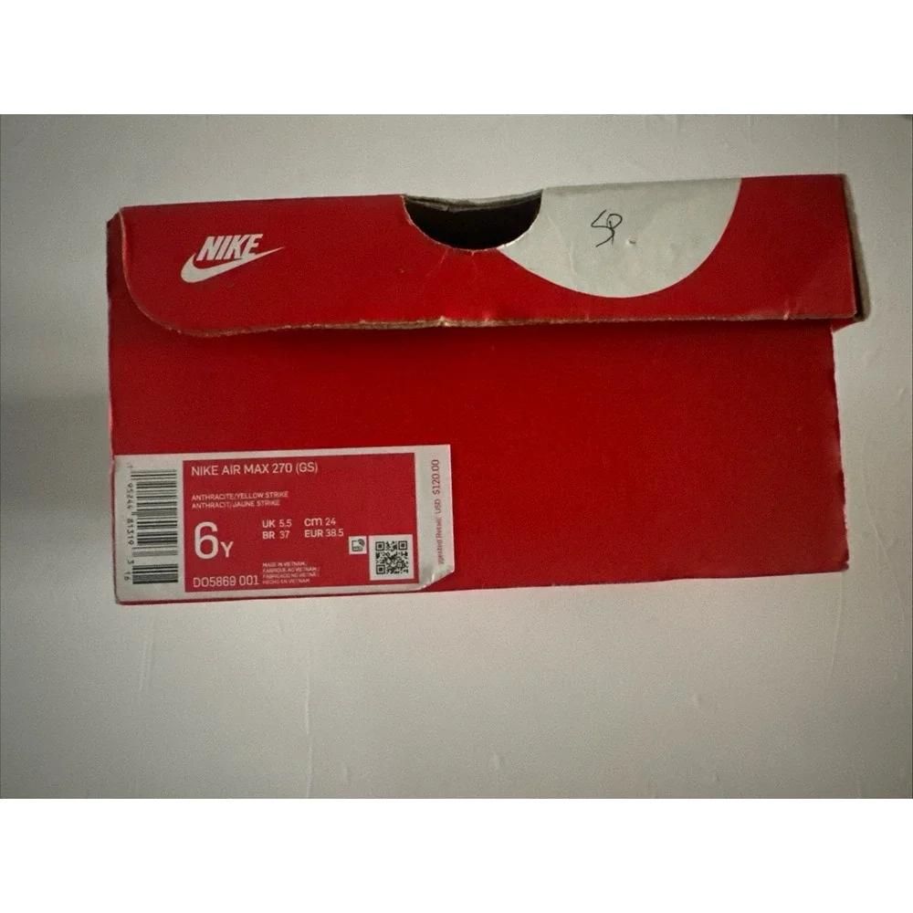 Nike Air Max 270 Women's Shoes Running Sneakers 943345-021 SIZE 6Y